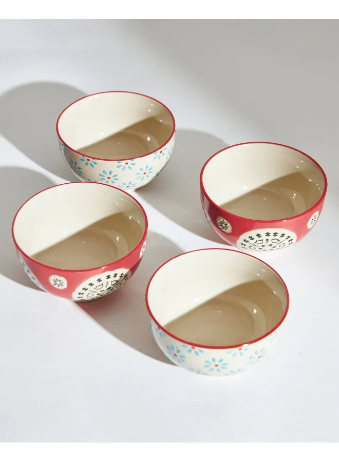 تشامباك صندوق هدايا Chumbak Hibiscus Bloom Bowls | مجموعة من 4