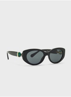 سواروفسكي نظارة شمسية بإطار بيضاوي طراز 0SK6002  - Image 1