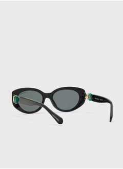 سواروفسكي نظارة شمسية بإطار بيضاوي طراز 0SK6002  - Image 3