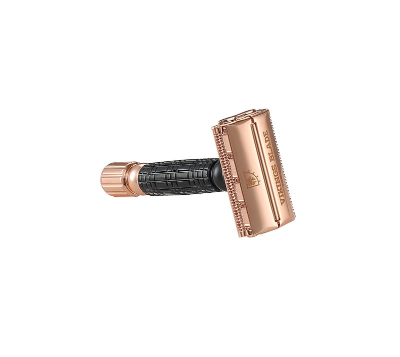 VIKINGS BLADE Double Edge Safety Razor for Men + 5 Swedish Steel Blades + Luxury Case. Smooth, Reusable, Eco-Friendly (Chieftain â€œOdinâ€) - Image 4
