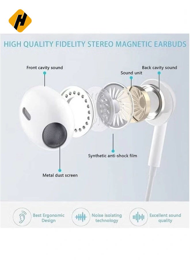 HuHa - Lightning Headphone Wired Built-in Microphone & Volume Control in-Ear Stereo Headset Compatible iPhone - Image 1