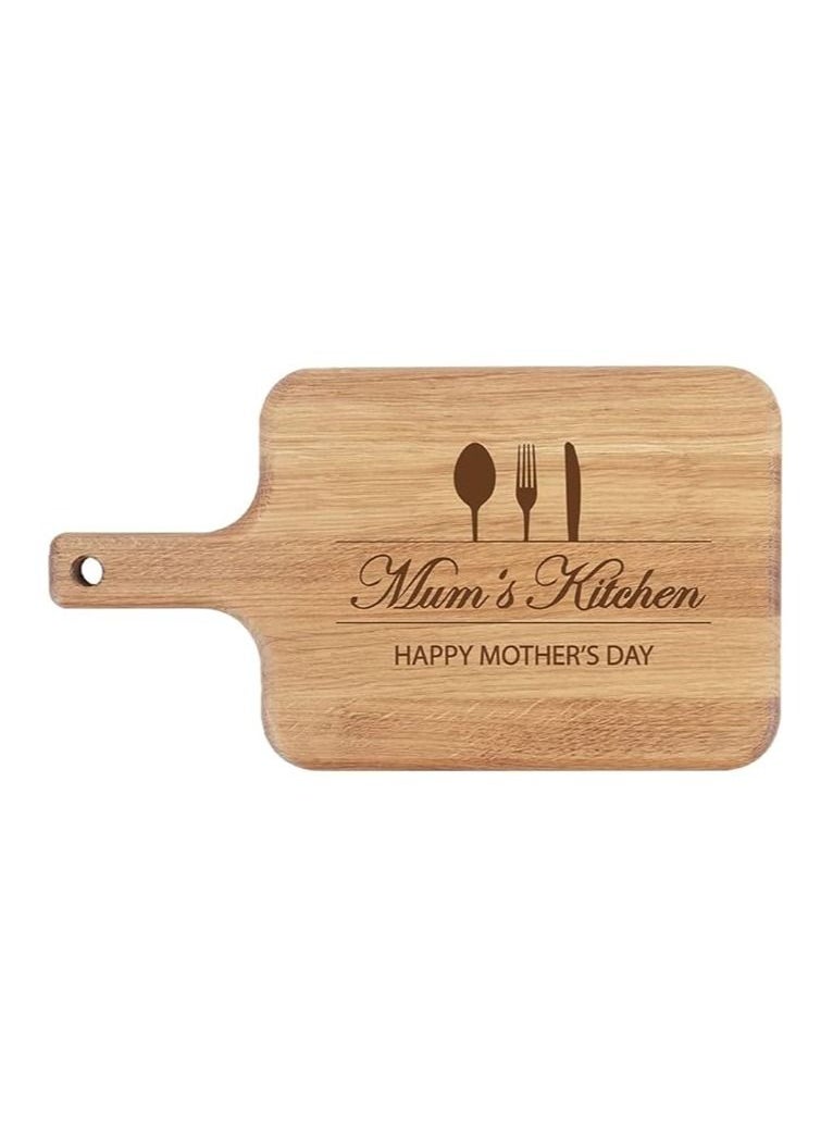 PRINTSHOP4ME - Mother's Day for Wooden Cutting Board  - Laser Engraved - Mother's Day Gift Idea - Bamboo & Beech Material Serving Tray - Kitchen Accessories - Image 1