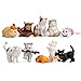 MAOMIA 10 Pcs Kawaii Miniature Cat Figurines Character Toy Cake Toppers Mini Cat Animal Figures Collection Playset Desk Decoration - Image 3