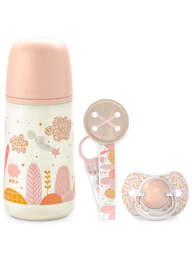 SUAVINEX Suavienx Gift Set|270ml|+6-18M|Dream Pink|Physiological|Pack of 3 - Image 1