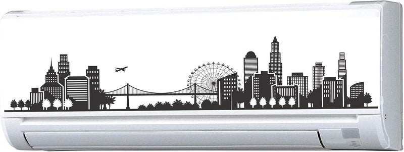 Asmi Collections Beautiful City Split AC Stickers - Image 1