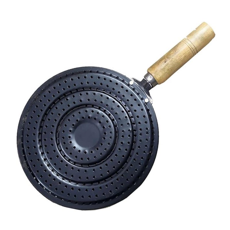 IDEAL PRIME IDEAL PRIME Heavy Duty Iron Roti Jali Grill Jali Roaster Papad Jali Wooden Handle Durable Roaster Kitchen Tool Roti Tawa Pack Of 1  - Image 3