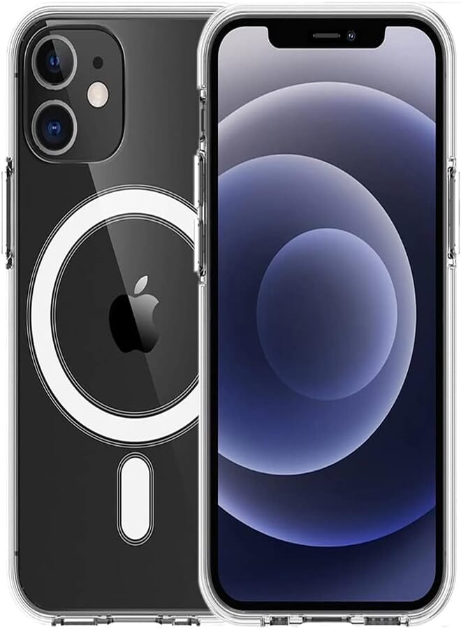 Piosoo Magnetic Clear Case for iPhone 11 Pro with Mag-Safe Wireless Charging,Anti-Yellow Soft Silicone TPU Protective Case with Magnets Crystal Clear Cover (Compatible with All Mag-Safe Accessories)