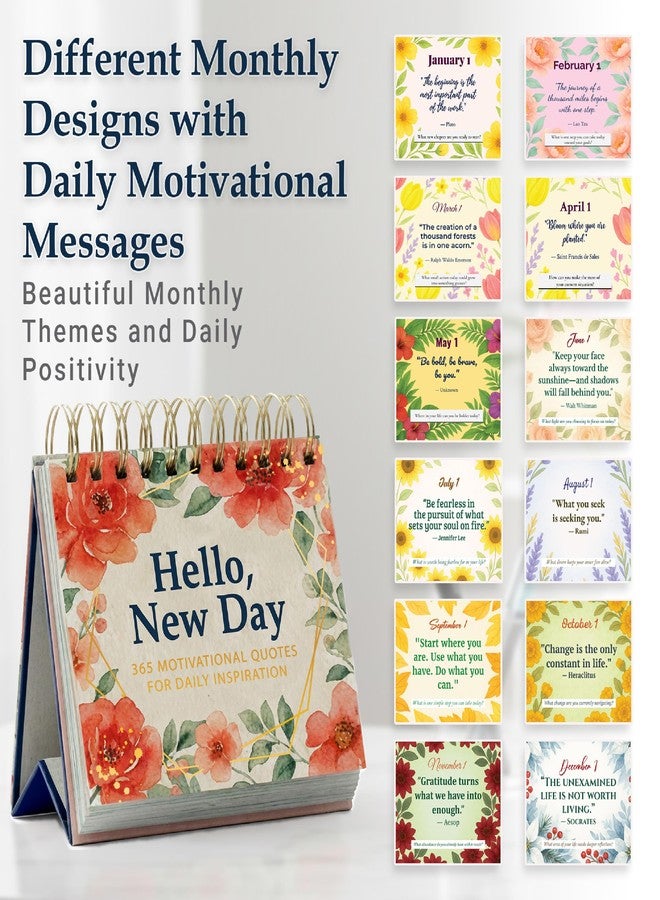Only Zest Flip Perpetual Calendar - Desk Decor - Daily Affirmations for Women - 365 Motivational Calendar with Quotes, Positive Affirmations, Inspirational Gift - Image 3