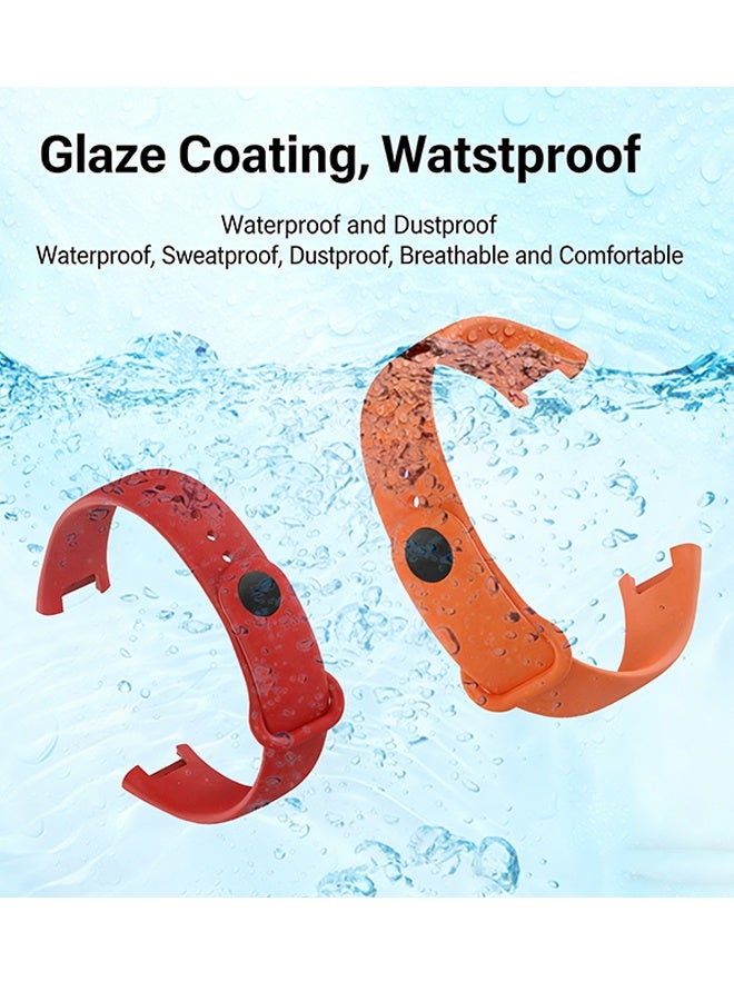 Happy D 4-piece replacement strap for Xiaomi Smart Band 8/9/10,Soft Silicone Clip Replacement Band For Xiaomi Mi Band 8/9/10 - Image 2