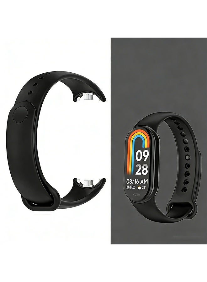Happy D 4-piece replacement strap for Xiaomi Smart Band 8/9/10,Soft Silicone Clip Replacement Band For Xiaomi Mi Band 8/9/10 - Image 3