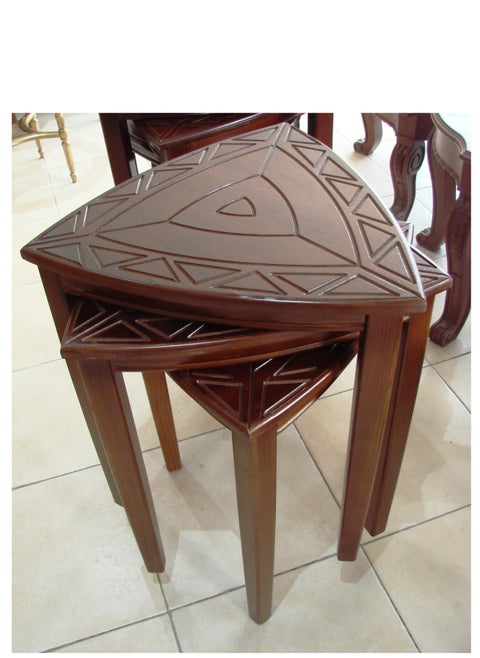 M Furniture-Nesting Coffee table 17hrBrown