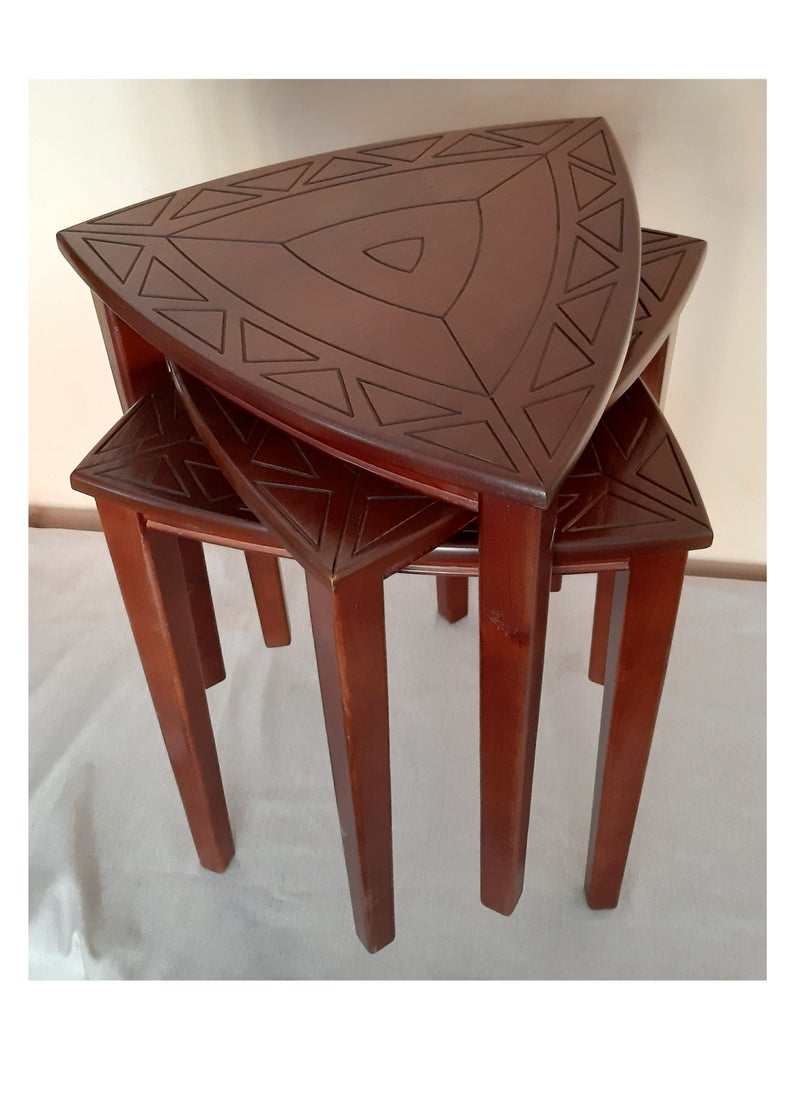Generic - M Furniture-Nesting Coffee table 17hrBrown - Image 1