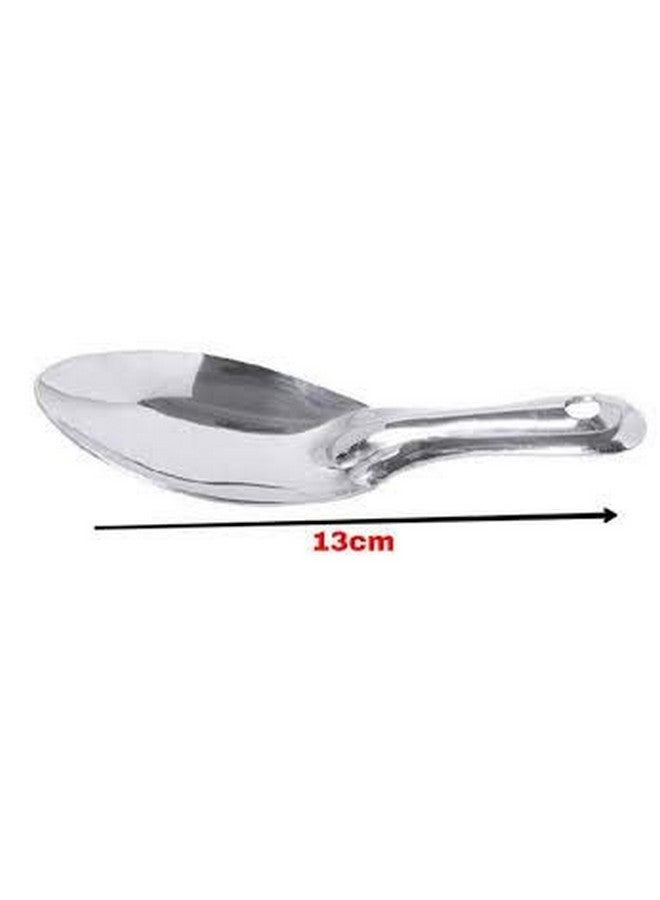 Pmw - Stainless Steel Idli Spoon - 5.1x12.7 Cms - Set of 2 - Idly Scooper - Idly Hastam - Image 2