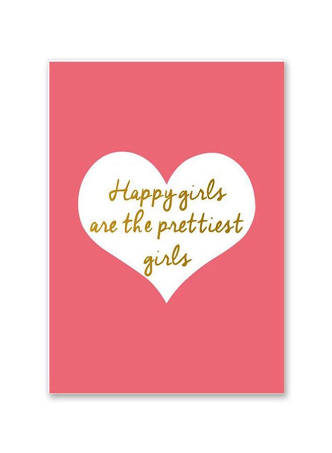 NIBEMINENT Golden Letter Decoration Painting Multicolour 60x90cm