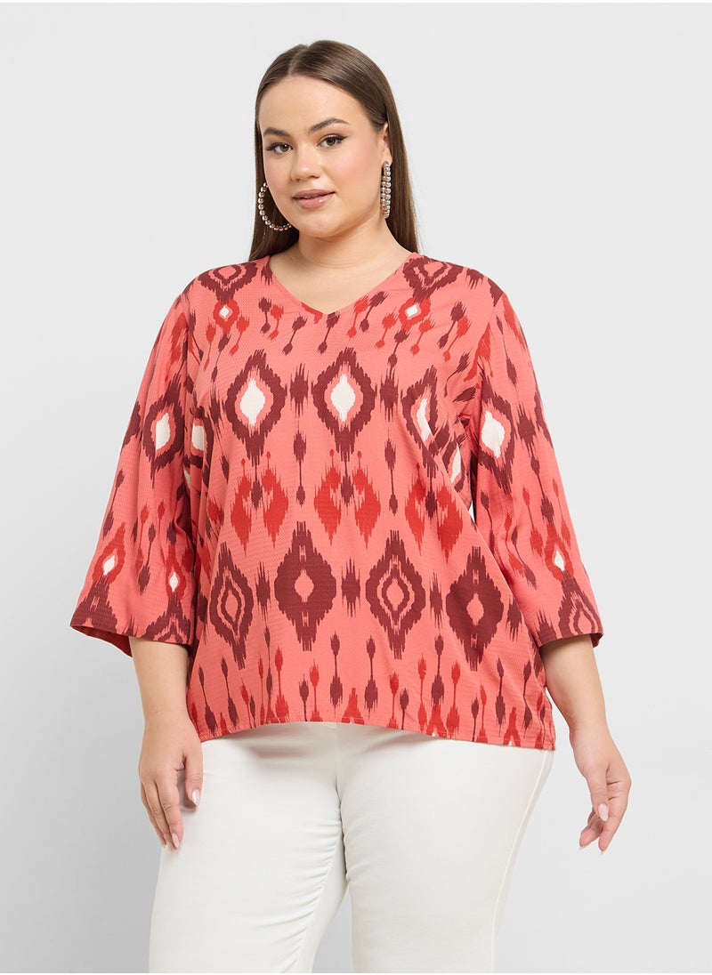 Vero Moda Curve V Neck Knitted Top  - Image 1