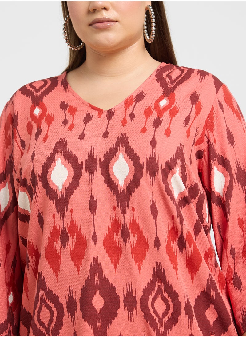 Vero Moda Curve V Neck Knitted Top  - Image 3