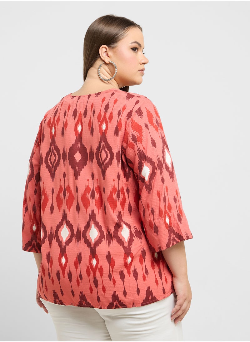 Vero Moda Curve V Neck Knitted Top  - Image 2
