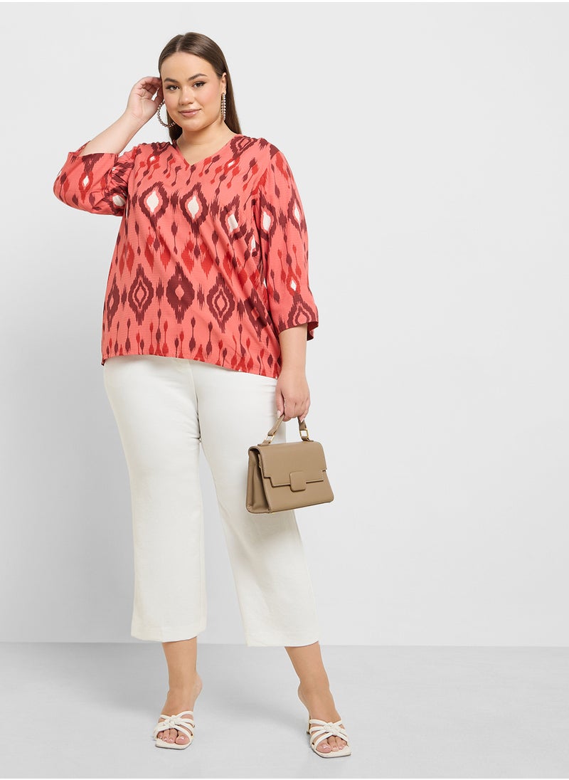 Vero Moda Curve V Neck Knitted Top  - Image 4
