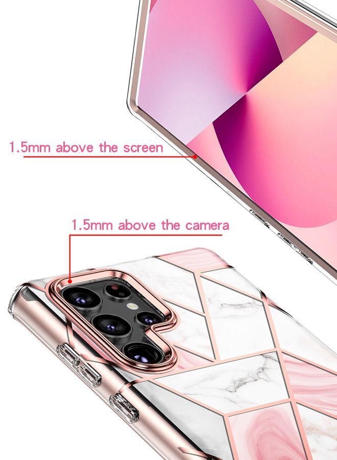 GROIC Designed for Samsung Galaxy S23 Ultra 6.8" Case, Full Body Rugged Case with Built-in Touch Sensitive Anti-Scratch Screen Protector, Stylish Marble Shockproof Protective Phone Case Slim Thin Cover - Image 2