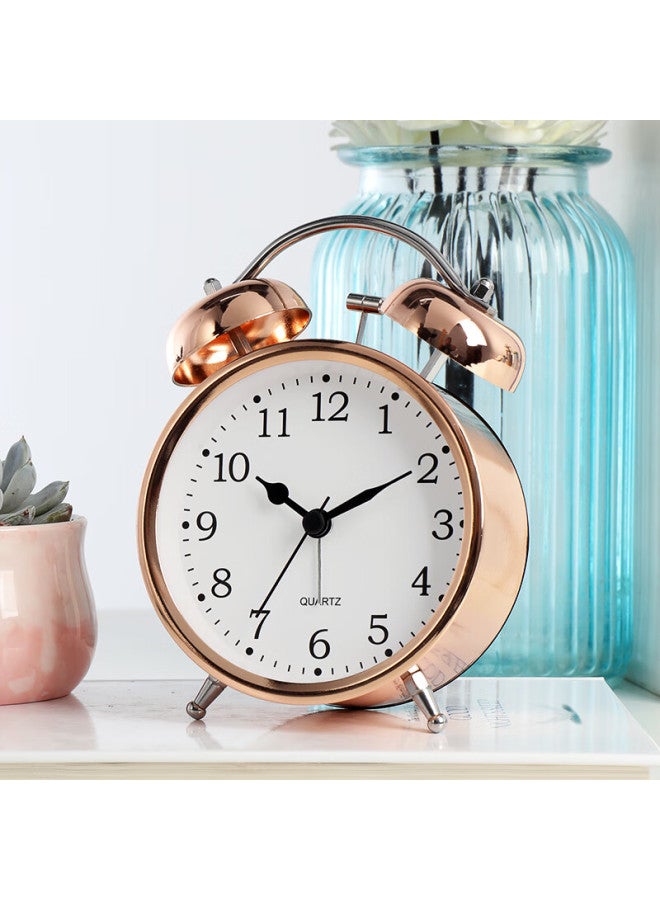 Hense Creative Mechanical Alarm Clock For Students, Bedtime Helper, Children's Alarm Watch, Desktop Hourglass Ha02 Rose Gold - Image 1