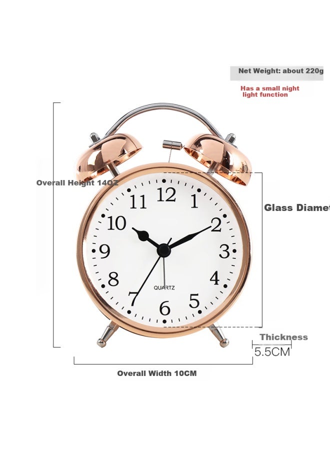 Hense Creative Mechanical Alarm Clock For Students, Bedtime Helper, Children's Alarm Watch, Desktop Hourglass Ha02 Rose Gold - Image 2