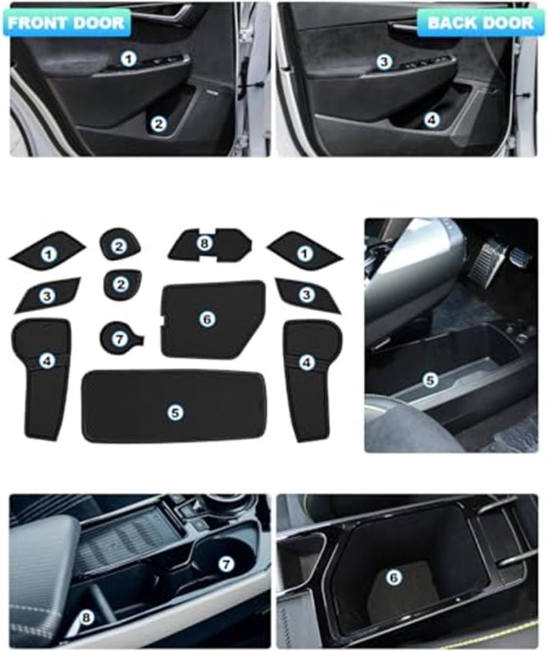 Wivplex Non-Slip Rubber Mats for Kia EV6 - Image 2