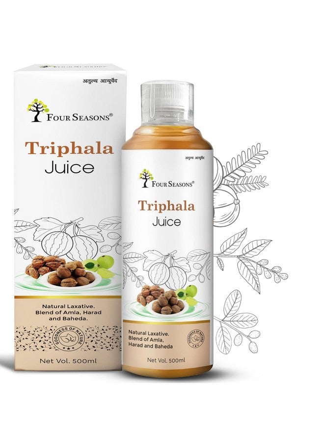 Four Seasons Ayurveda Triphala Juice 100% Ayurvedic | Relieves Constipation & Improves Digestion | No Added Sugar 500Ml | Pack Of 1 - Image 1