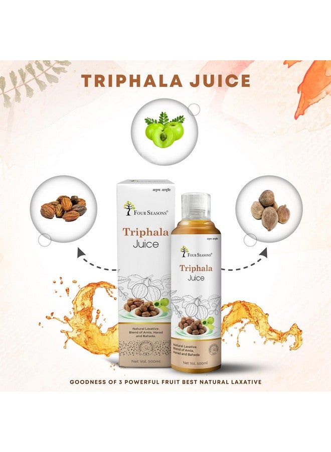 Four Seasons Ayurveda Triphala Juice 100% Ayurvedic | Relieves Constipation & Improves Digestion | No Added Sugar 500Ml | Pack Of 1 - Image 2