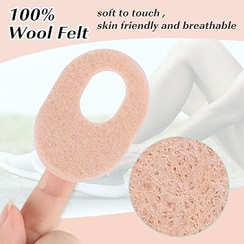 Aster 30 Pack Corn Pads for Bottom of Foot Soft Felt Oval Shape Callus Cushion Adhesive Foot Callus Pads for Men and Women Self Stick Callus Corn Pad to Relief Pain from Calluses Corns Blisters - Image 3