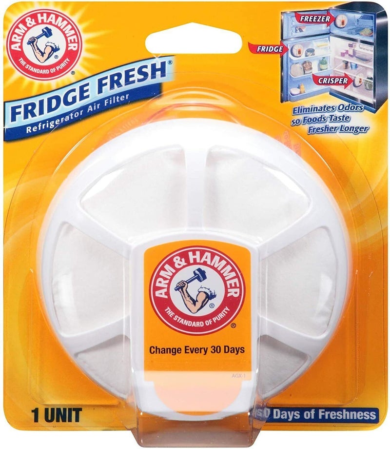 Arm & Hammer Fridge Fresh Refrigerator Air Filter  Eliminates Odors-4 Total Air Filters - Image 1