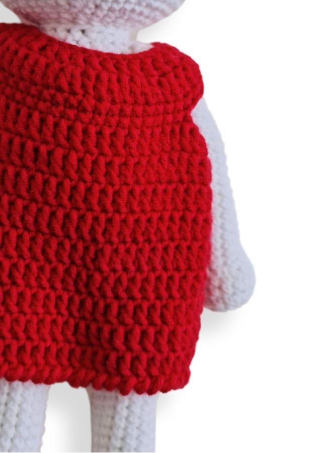 دمية كروشيه تراثية مصنوعة يدويًا: تحفة أمigurumi مصممة بأناقة، مصنوعة يدويًا من مواد فاخرة، تذكار ثمين لعشاق الفنون وهدايا مميزة 100% قطن - Image 4