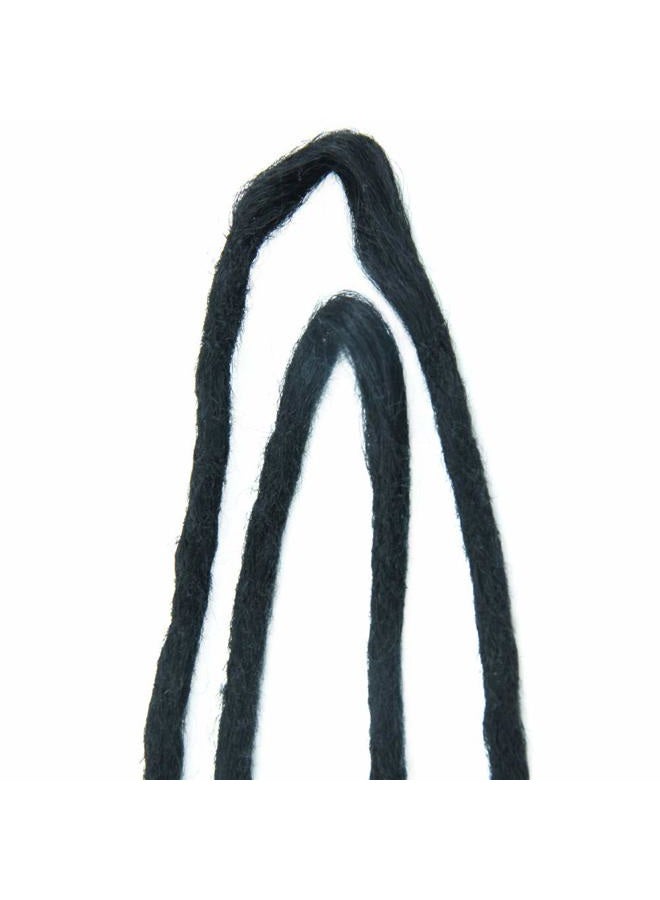 DSOAR Double Ended Dreadlocks Extensions Handmade Synthetic Dreads 20 Inch 10 Strands/Pack Crochet Braiding Hair (40 inch, 1#/Black Color) - Image 2