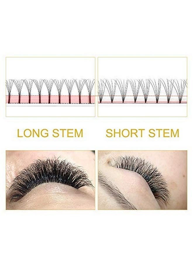 PRO LASHBEAUTY Premade Volume Eyelash Extensions 5D-D-0.10-13 Long Stem .07 .10 Premade Fans Eyelash Extensions Volume Lash Extensions C D Curl Premade Volume Fans (5D-D-0.10,13 Mm)  - Image 5