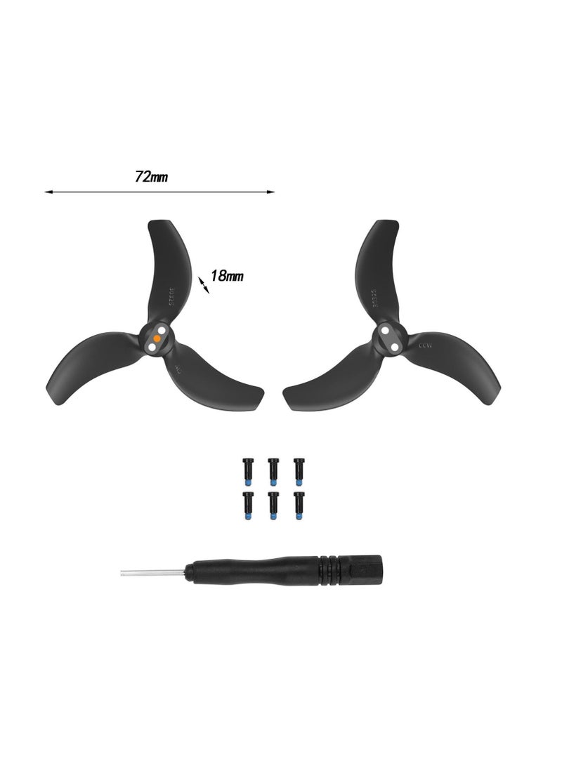 1 Pair Avata 2 3032S Propellers Drone Blades Props Wings Replacement Flexible Low-Noise Propellers Props Blades for DJI Avata Drone 2 Parts  - Image 4
