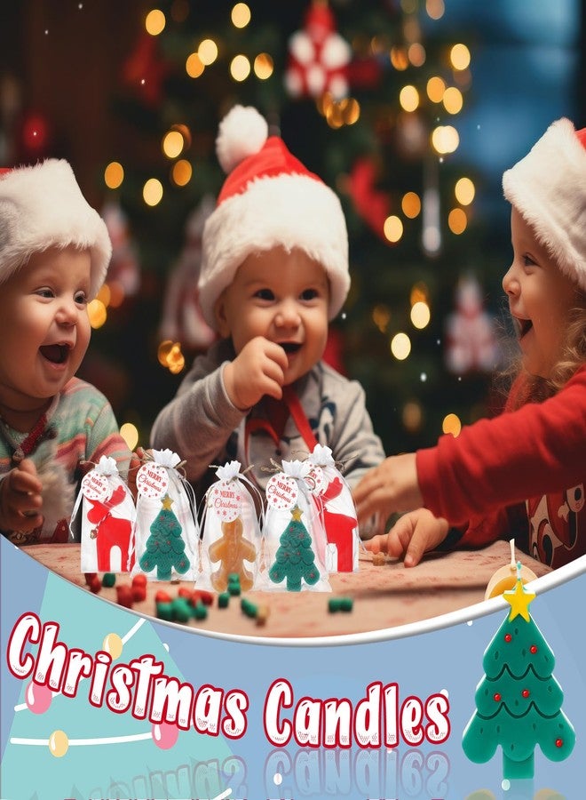 MTLEE 15 Set Christmas Candles Gift Xmas Candles for Home Gingerbread Man Shaped Candle Christmas Tree Elk Candle for Christmas Party Holiday New Year Decoration (Multicolor,Mixed Styles) - Image 5