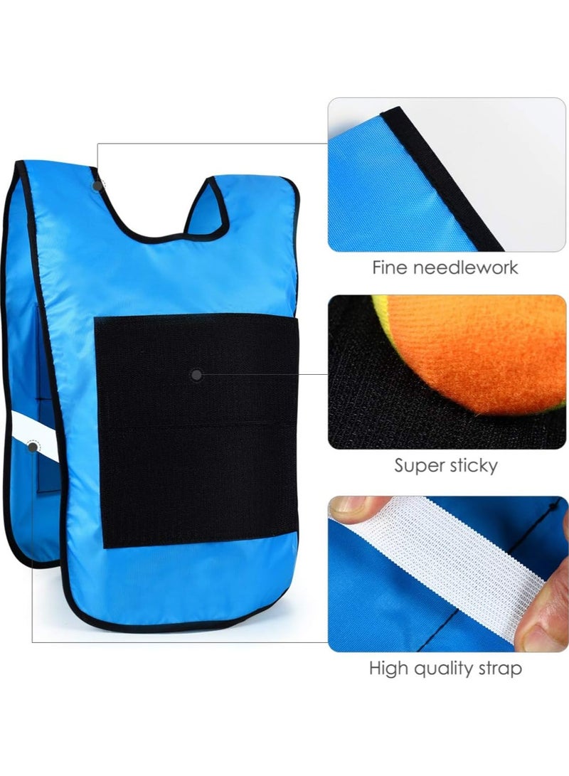 أوزيغالور ألعاب الأطفال في الهواء الطلق، مجموعة كرات لاصقة 24 قطعة مع 4 سترات و 20 كرة للأولاد والبنات، للعب داخلي وخارجي - Image 2