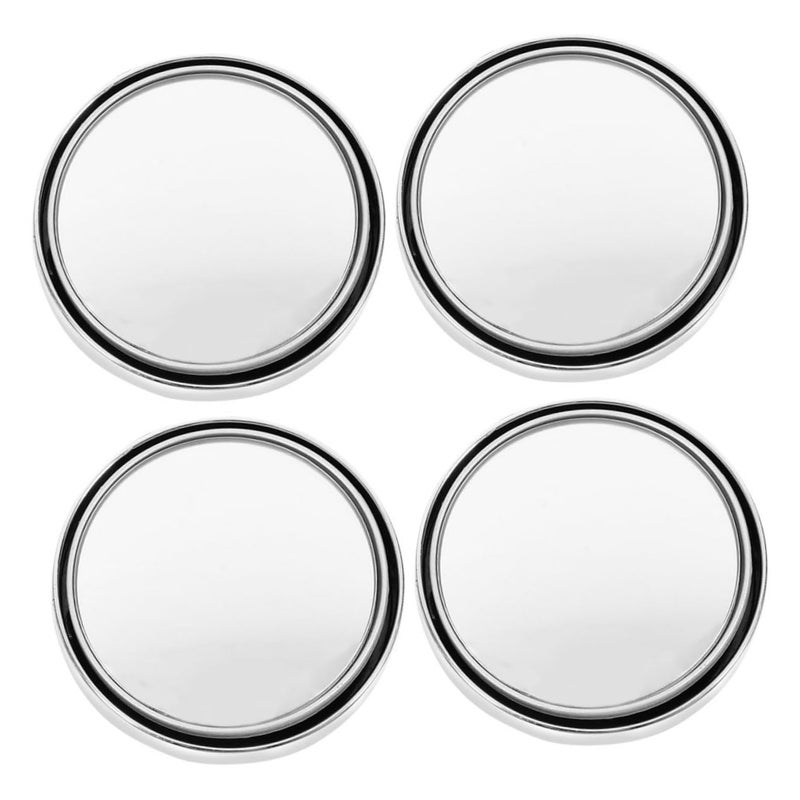 4Pcs Round Glass Side Rear View Mirrors Wide Angle View Easy Installation For All Vehicles - Image 2
