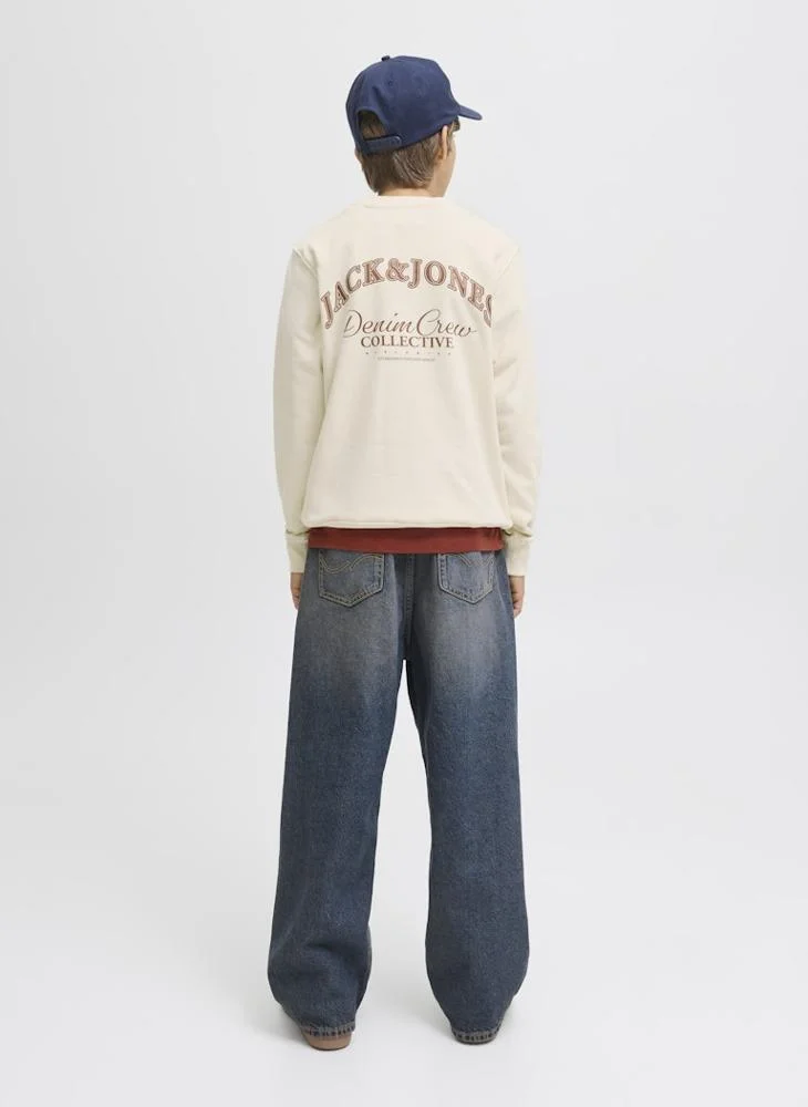 Jack & Jones Junior Kids Jjebrandes Backup Relaxed Sweatshirt