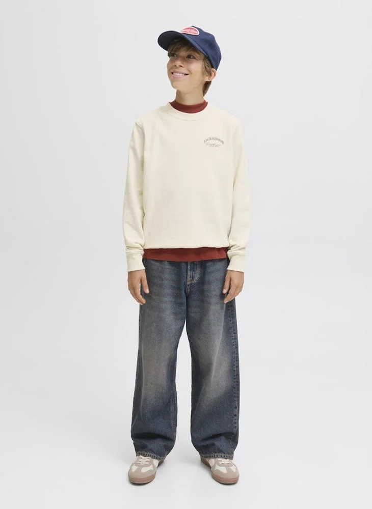 Jack & Jones Junior Kids Jjebrandes Backup Relaxed Sweatshirt