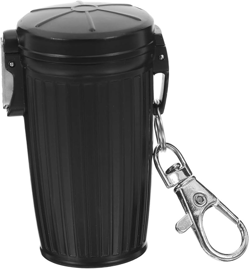 Portable Mini Ashtray with Sealed Lid Keychain Fire Safe Compact Design for Car Outdoor Travel - Image 2