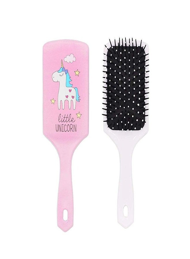 ماي كرييت فرشاة تصفيف الشعر MAYCREATE® Unicorn Paddle الكبيرة ذات الوسادة الهوائية والشعيرات الناعمة للأطفال والفتيات - Image 1