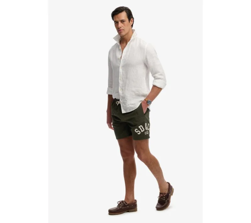 سوبر دراي Printed Logo 16-Inch Swim Shorts