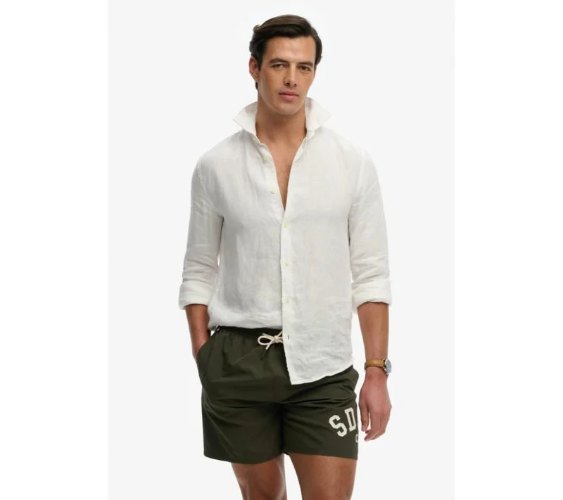 سوبر دراي Printed Logo 16-Inch Swim Shorts