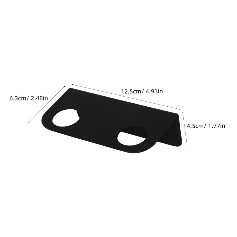 Soap Dispenser Bottle Holder Wall Mount Suitable For Bathroom Kitchen And Office Space Saving Design In Black 1Set - Image 2