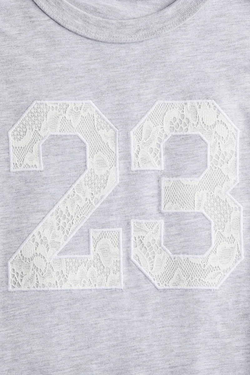 اتش اند ام Text-motif T-shirt