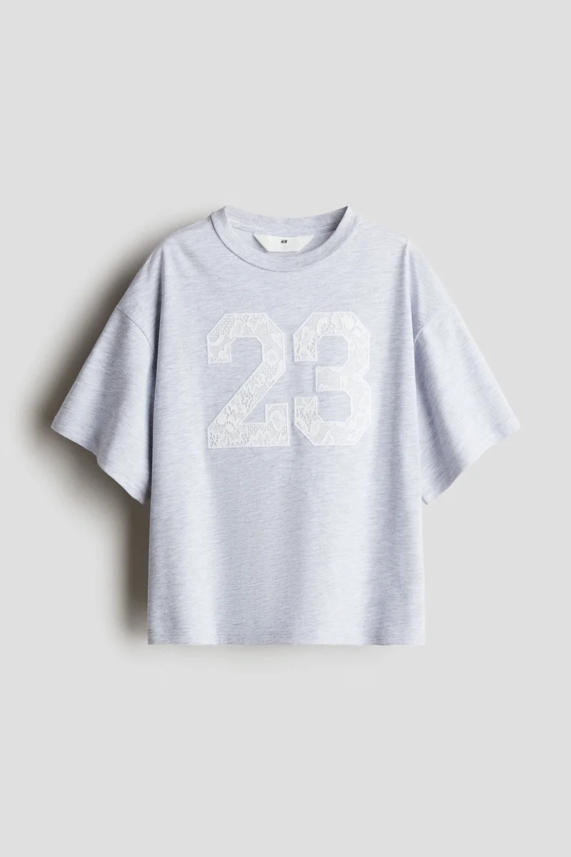 اتش اند ام Text-motif T-shirt