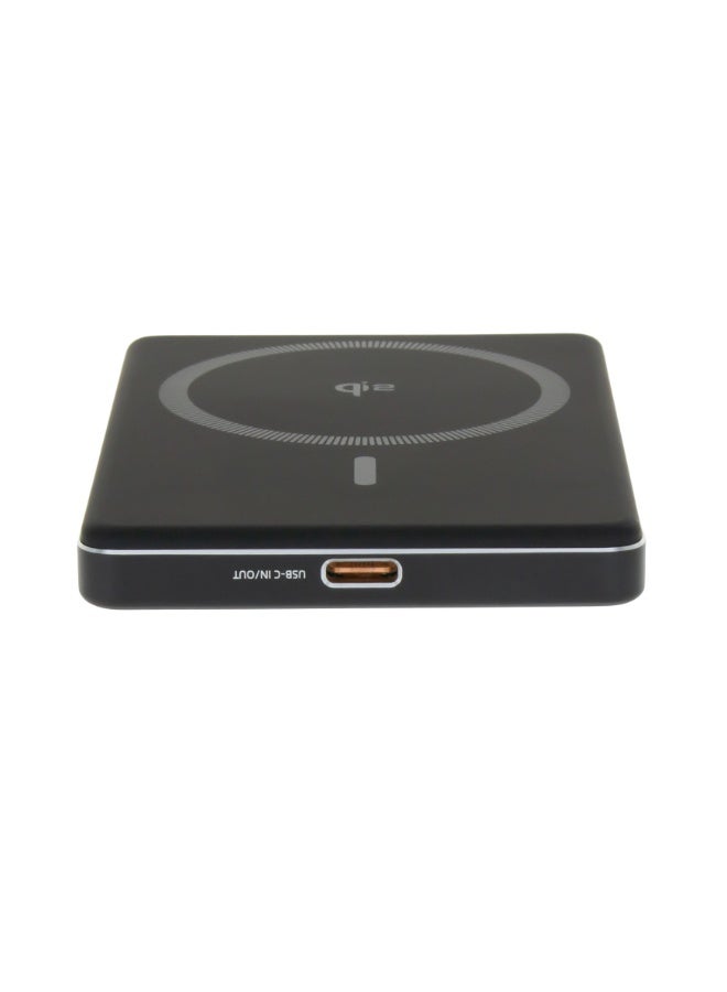 DVICED Qi2 Ultrathin MagSafe Power bank 5000mAh - Black - Image 2