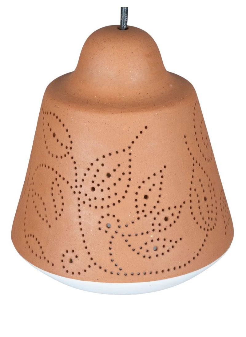 N & H Handcrafted Terracotta Kone XI Ceiling Light  - Image 4