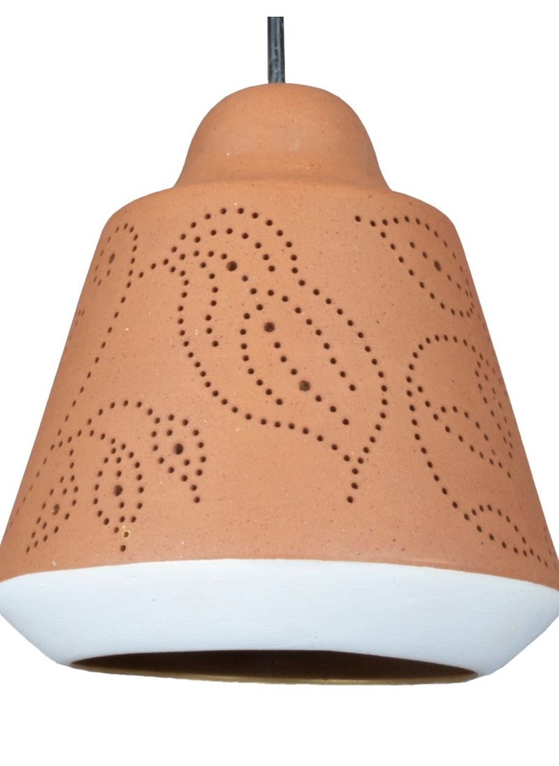 N & H Handcrafted Terracotta Kone XI Ceiling Light  - Image 3