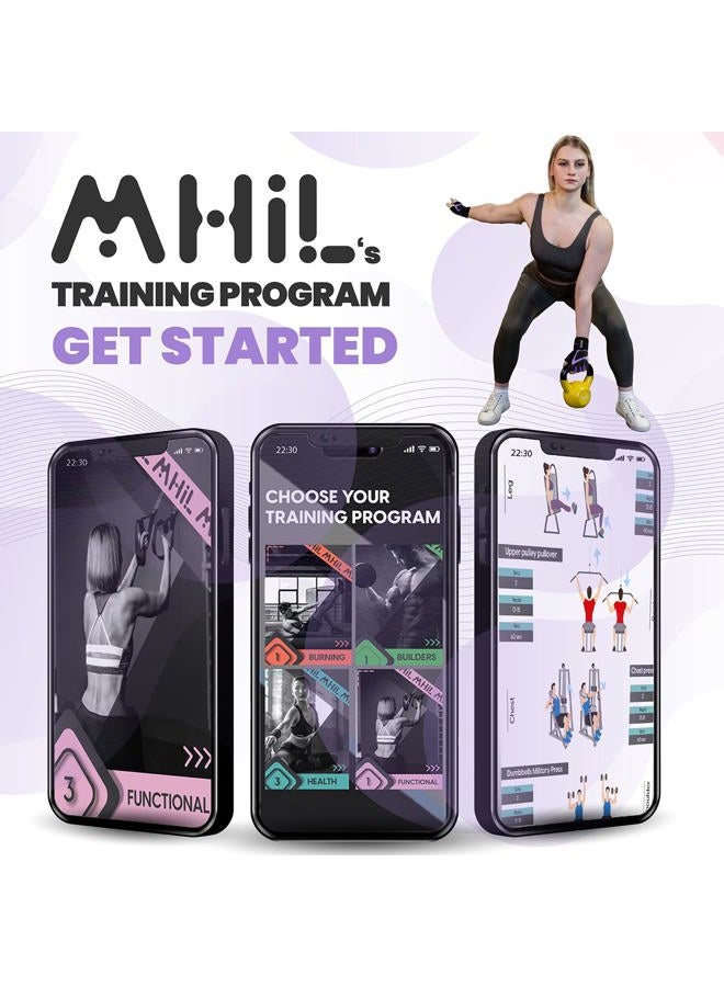 MhIL Workout Gloves for Women – Breathable Gym Gloves for Women with Palm Protection and Enhanced Grip – Padded Weight Lifting Glove for Womens with Wrist Wraps Support Weightlifting Exercise Cycling - Image 5